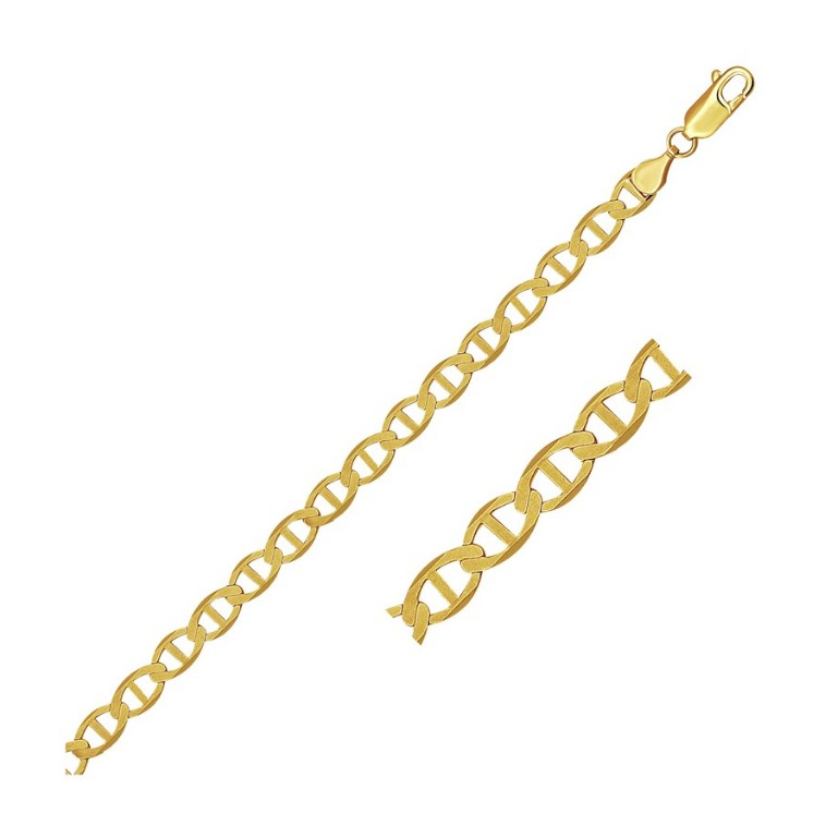 Nathalias NY Mariner Link Chain ตัวเรือนทองคำ 14k (5.10 มม.) Mariner Link Chain in 14k Yellow Gold (5.10 mm)