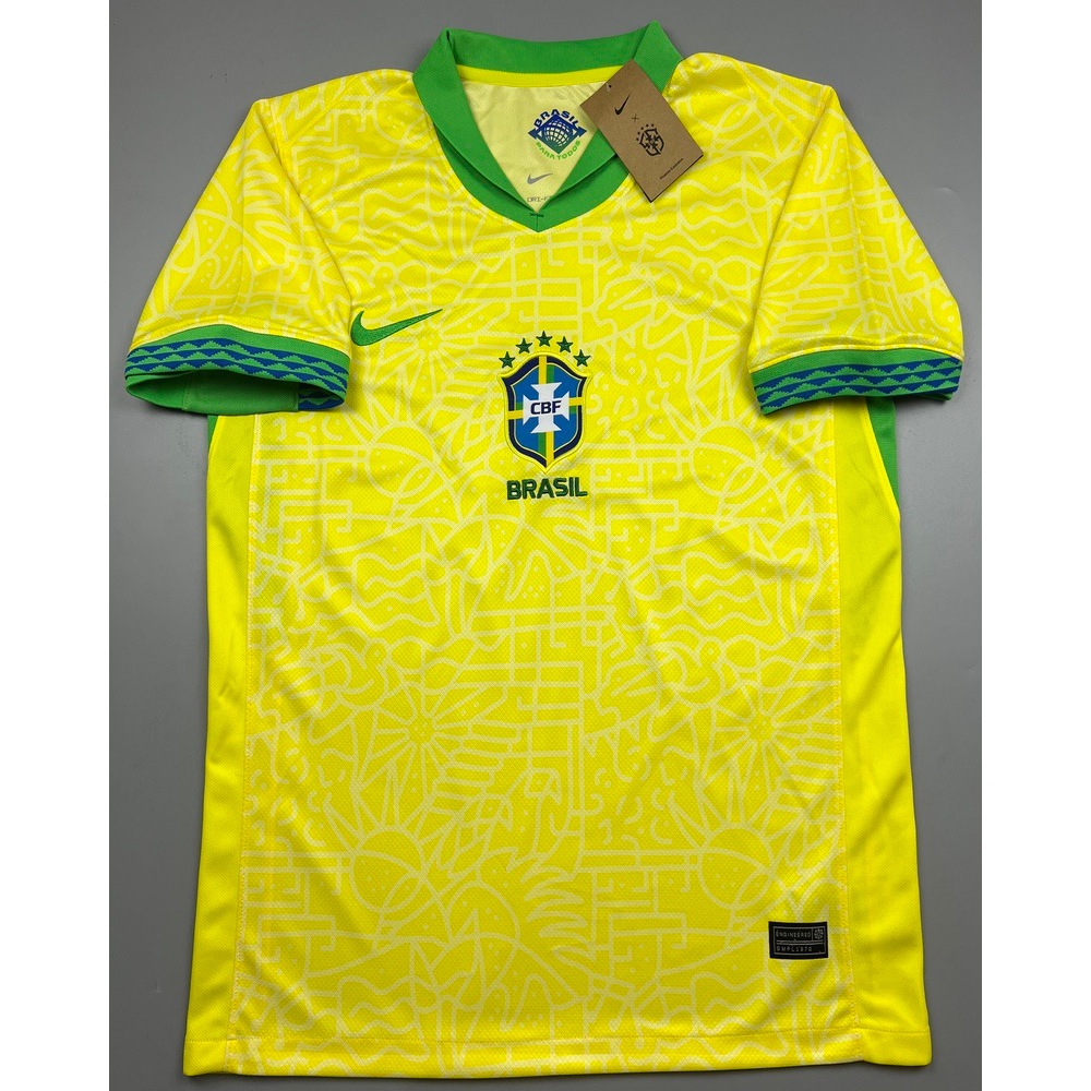 เสื้อบอล แฟนบอล AAA ทีมชาติ บราซิล เหย้า 2024 Brazil Home สินค้าอยู่ไทย พร้อมส่ง