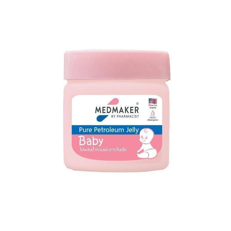 Medmaker Pure Petroleum Jelly Baby เมดเมเกอร์ ปิโตรเลียม ทาผื่นผ้าอ้อม บำรุงผิวแห้ง แตก แดง เป็นขุย ขนาด 50 กรัม 15816