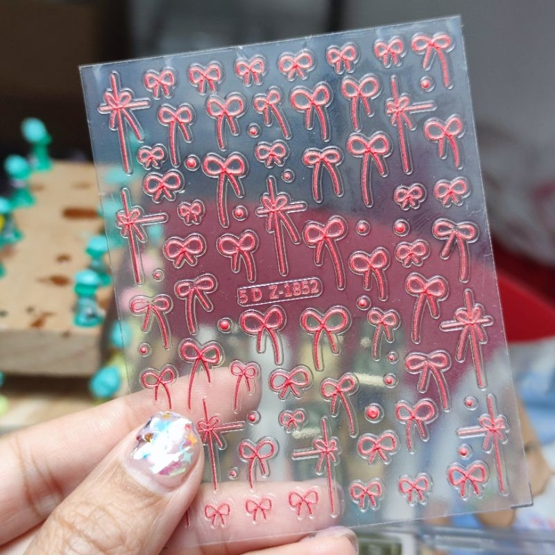(พร้อมส่งในไทย!) 💖🎀 สติ๊กเกอร์โบว์ / ดาว สำหรับ ติดเล็บ / งานDIY✨  💕🎀  งานบาง ติดง่าย แนบติดแน่น💕 เกรดพรีเมี่ยมค่า