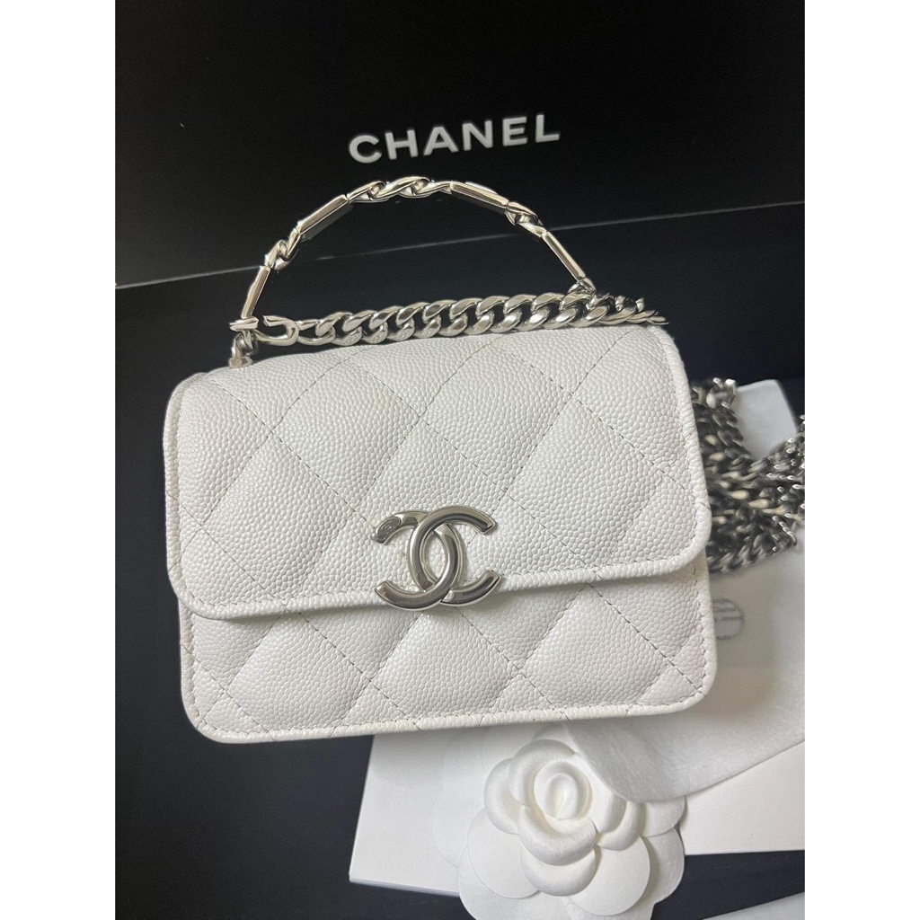 แท้💯% Chanel Coco Lettering Mini Flap Bag กระเป๋า ชาแนล