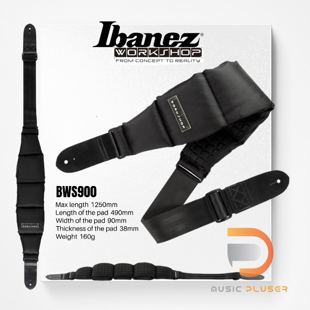 Ibanez BWS900 Strap Ibanez Bass Workshop Strapสายสะพายที่ออกแบบมาเพื่อแก้ปัญหาปวดเมื่อยไหล่เมื่อเวลาต้องยืนเล่นBassหนักๆ