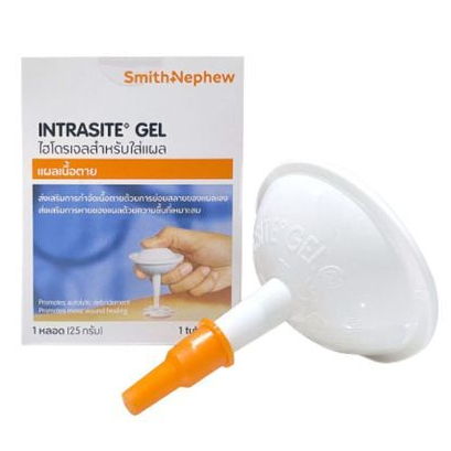 Intrasite Gel อินทราไซท์ เจล ขนาด 25 กรัม อินทรไซต์ เจล ผลิตภัณฑ์ ไฮโดรเจลสำหรับใส่แผล