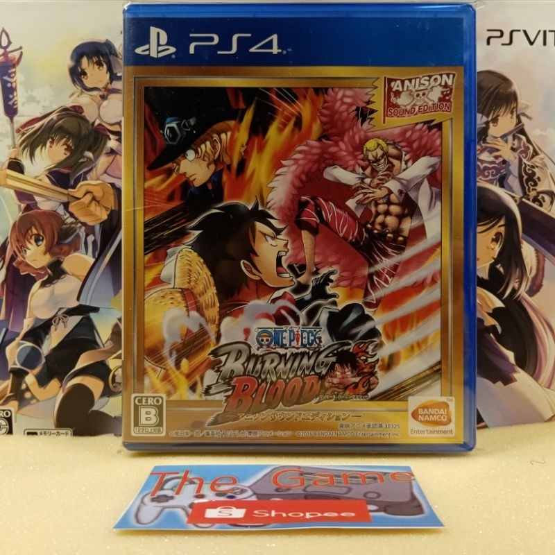(PS4)​ เเผ่น​เกมส์​ PS4​ -​ PS5​ One​ piece​ ​burning​  blood​ zone2​