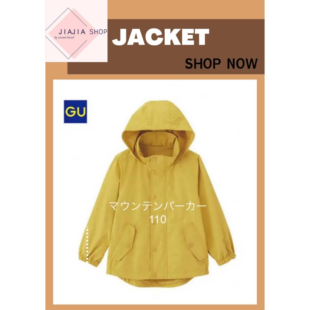 เสื้อแจ็คเก็ต มีฮู้ด  🌿 GU  005🌿 (มือสองงานคัด สภาพใหม่)