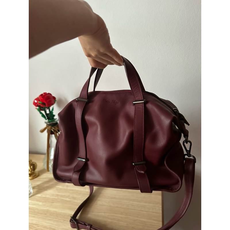 Enne bag รุ่น classical สี burgundy