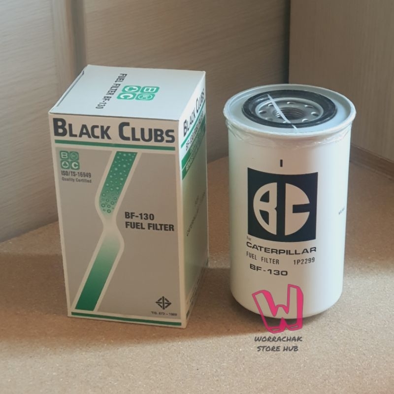 BF130 BF-130 Fuel Filter กรองโซล่า แคทเตอร์ฟิลล่า กรองดีเซล Caterpillar 1 P 2299 #Back Clubs