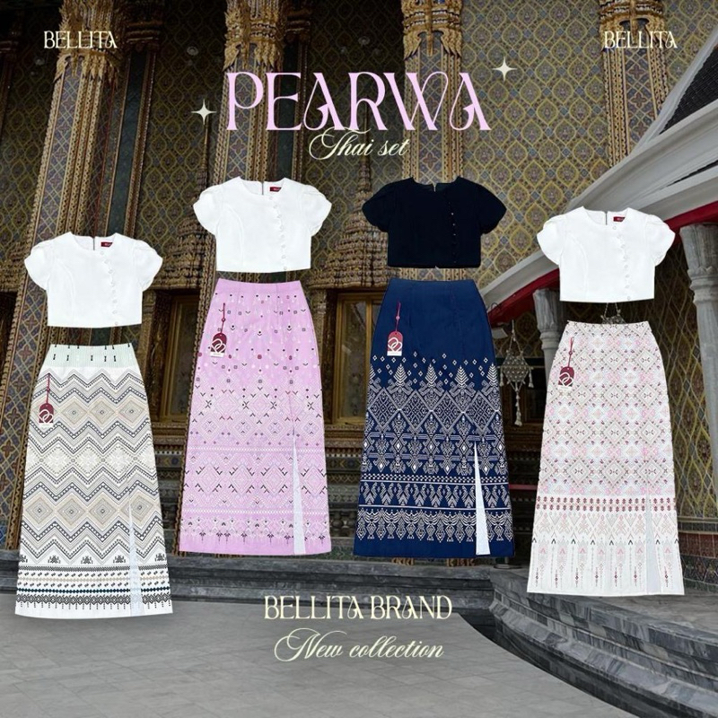 Bellita จาก BLT : Pearwa Setชุดไทย 🌸มือ1 Sz.S