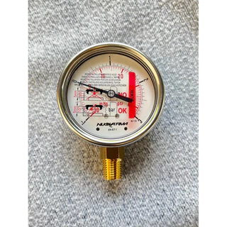 Pressure Gauge Nuova Fima เกจวัดแรงดัน / แรงดูด หน้าปัด 2.5" เกลียว 1/4" เกจสแตนเลสเกลียวออกล่างทองเหลือง NPT&BSP