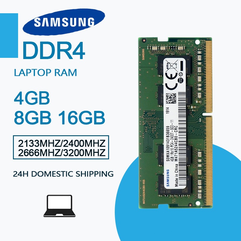 [24H ship] Samsung 4GB 8GB 16GB ddr4 RAM 2400MHZ 2666MHZ 3200MHZ แรมโน๊ตบุ๊ค SODIMM memory for Laptop