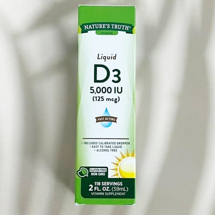 [Nature's Truth®] Vitamins Liquid D3 125 mcg (5,000 IU) 59 ml วิตามินดี 3