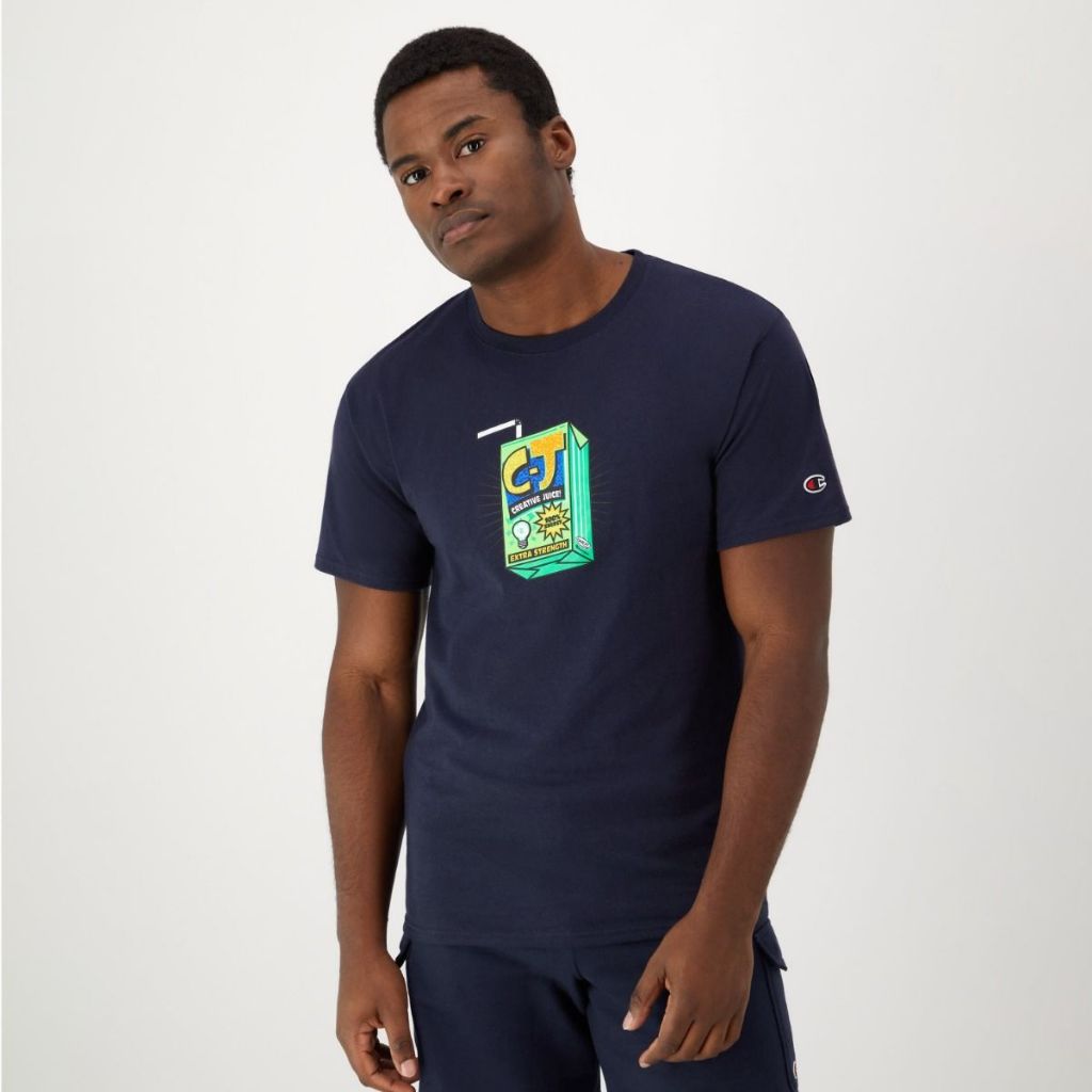 CHAMPION TEE-เสื้อยืดทีเชิ๊ตสำหรับผู้ชาย#GT23H 586QLB-031
