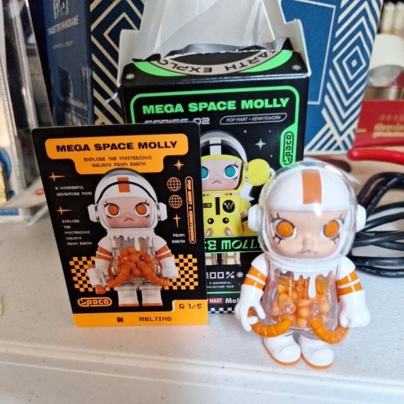 popmart mega space molly series2 melting ตัวหายาก แกะมาดูอย่างเดียว