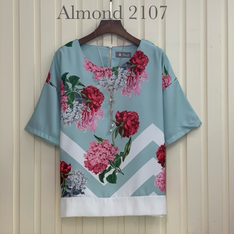 Vineapple เสื้อผู้หญิงวัยทำงาน เสื้อแฟชั่น Oversize แขนสามส่วน