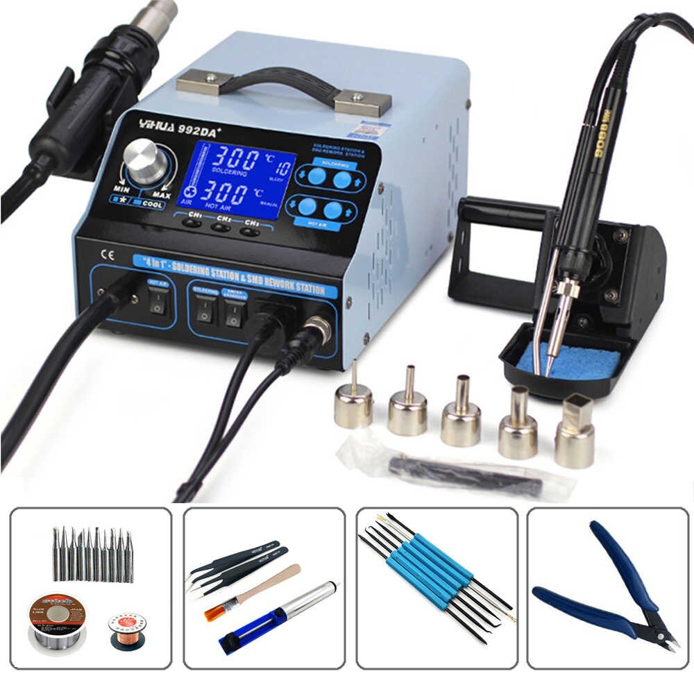 YIHUA-992DA+ Soldering Rework Station with Smoke Absorber