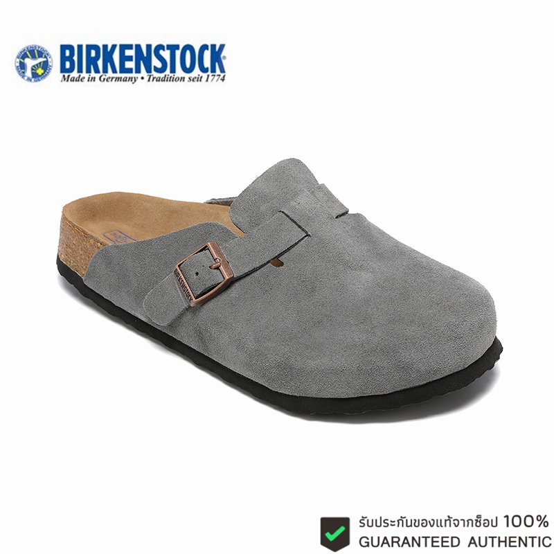 BIRKENSTOCK Boston Fashion slippers grey ของแท้ 100 %