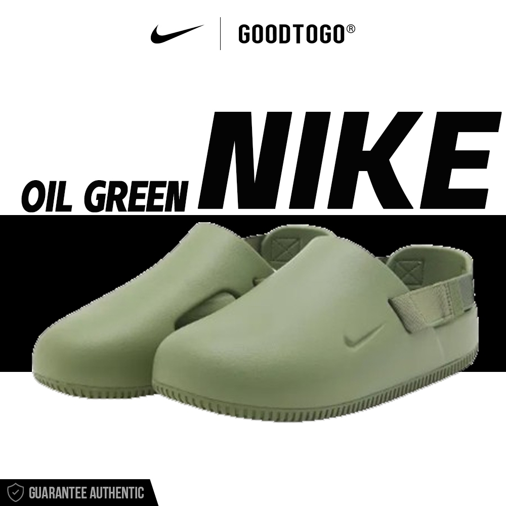 แท้💯% NIKE Calm Mule "Oil Green" FD5130-300 รองเท้าแตะ