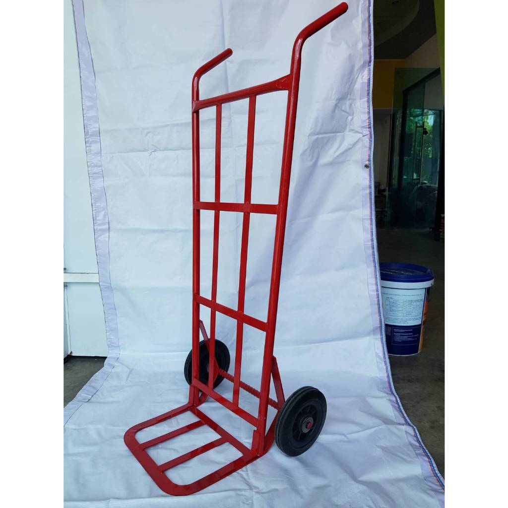 รถเข็น รถเข็นของ หลังตรง สีแดง รถใสของ รถเข็นของ 2 ล้อ รูปที่ 2