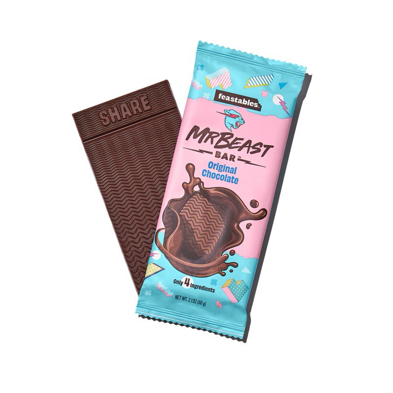 [สินค้าพร้อมส่ง] Feastables MrBeast Chocolate Bar 🍫 ช็อกโกแลตมิสเตอร์บีสต์ นำเข้าจากอเมริกา