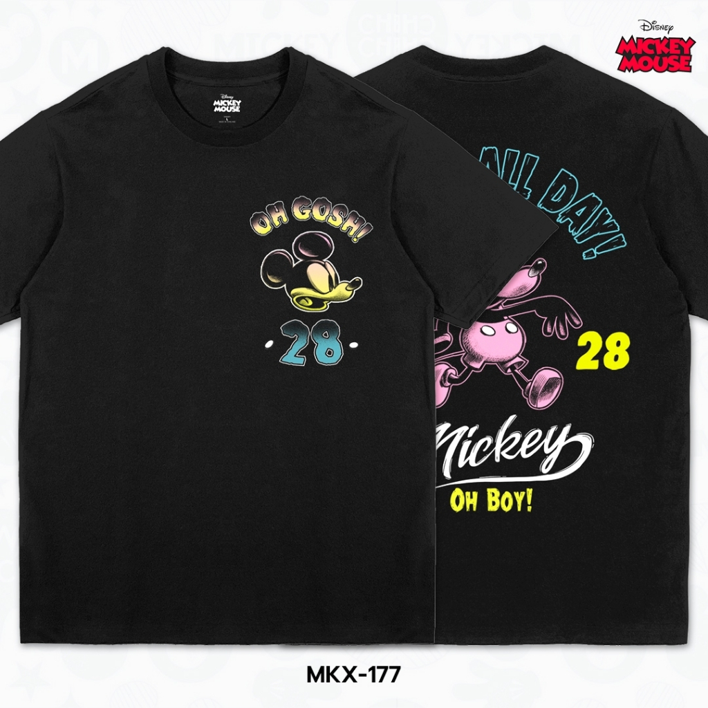 Power 7 Shop เสื้อยืดการ์ตูน มิกกี้เมาส์ ลิขสิทธ์แท้ DISNEY (MKX-177)