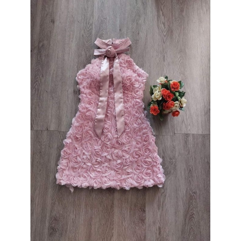 มินิเดรสกุหลาบ3D​ sz.m​ งานป้าย​ Pachara