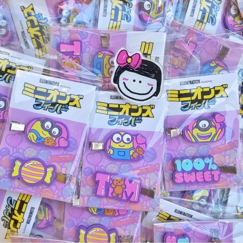 💛 แท้ 100% กิ๊บมินเนี่ยน Minions hair clip 💙 กิ๊บติดผมยาง กิ๊บติดผมมินเนี่ยน