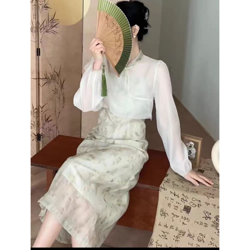 ชุดเซ็ทนำเข้า สไตล์คุณหนูงานไฮเอนด์ ML （พร้อมส่ง)
