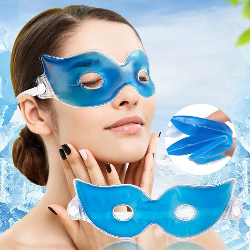 พร้อมส่ง🇹🇭 แผ่นเจลเย็น ปิดประคบตานอน มีรูตรงกลาง เจลประคบตา sleeping mask gel