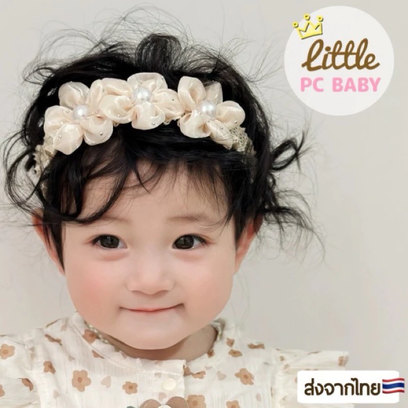 คาดผมเด็กอ่อน เด็กผู้หญิงน่ารักๆ(รุ่นWink fabric)สำหรับเด็ก2-18เดือน🚗พร้อมส่ง🚗