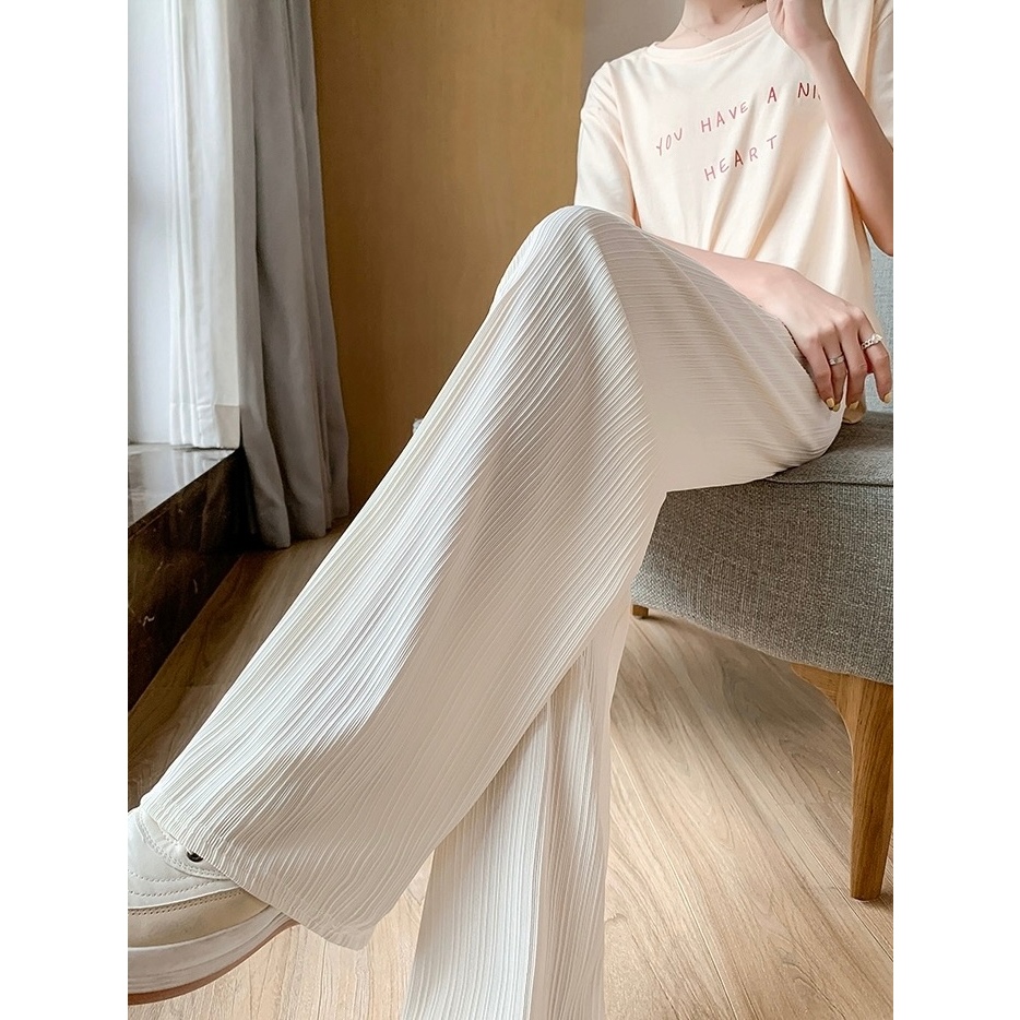 CiCi กางเกงพลีทสีเบสิค กางเกงอัดพลีททรงสวย ขนาดฟรี ไซส์ เอวยึดถึง 26-42 นิ้ว ผู้หญิง #048 - รูปที่ 7