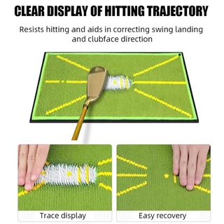 [11GOLF] แผ่นพรมสำหรับฝึกซ้อมกอล์ฟ Mat PGM (DJD038/ DJD044) ตรวจเช็ครอย Divot golf display direction board hitting mat