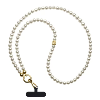 High version CASETiFY Love Metal Long Hanging Chain Small Fragrant Pearl Shoulder Strap Chain Leather Phone Hanging Stra