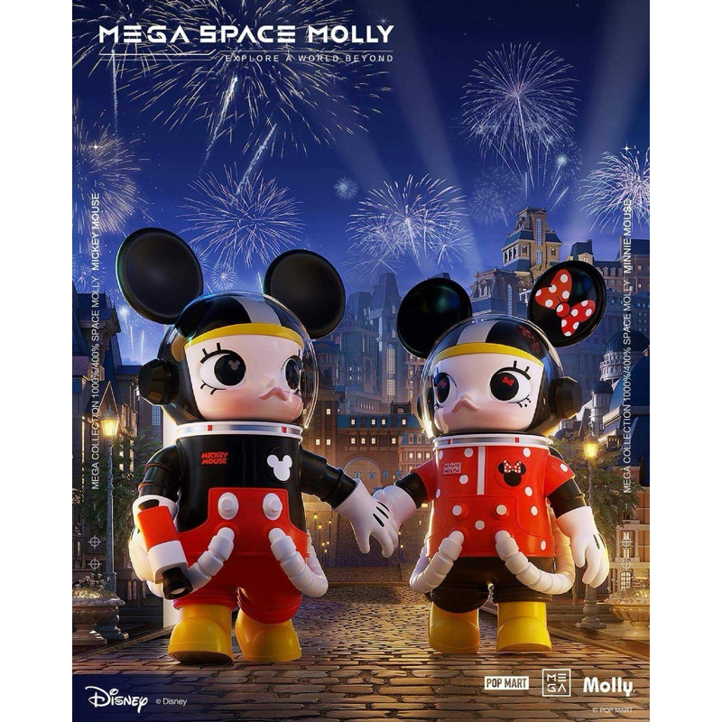 พร้อมส่ง📍 Space Molly Mickey &amp; Minnie 400%