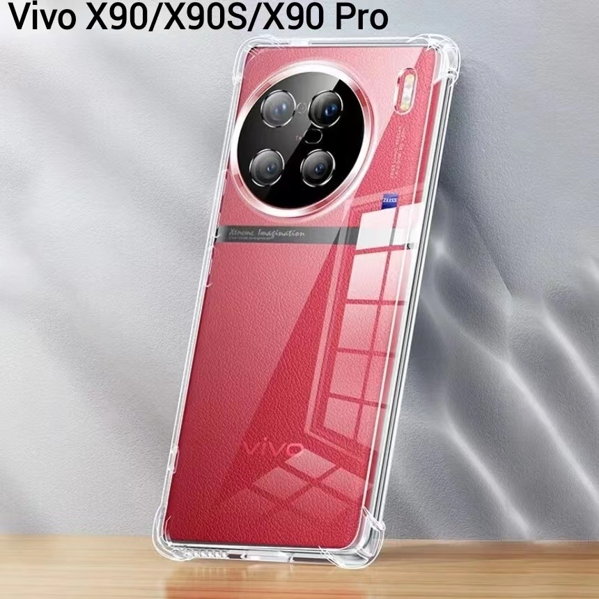 Vivo X90(พร้อมส่งในไทย)เคสTPUใสกันกระแทกแบบคลุมกล้องVivo X90 5G/Vivo X90S 5G/Vivo X90 Pro 5Gตรงรุ่น
