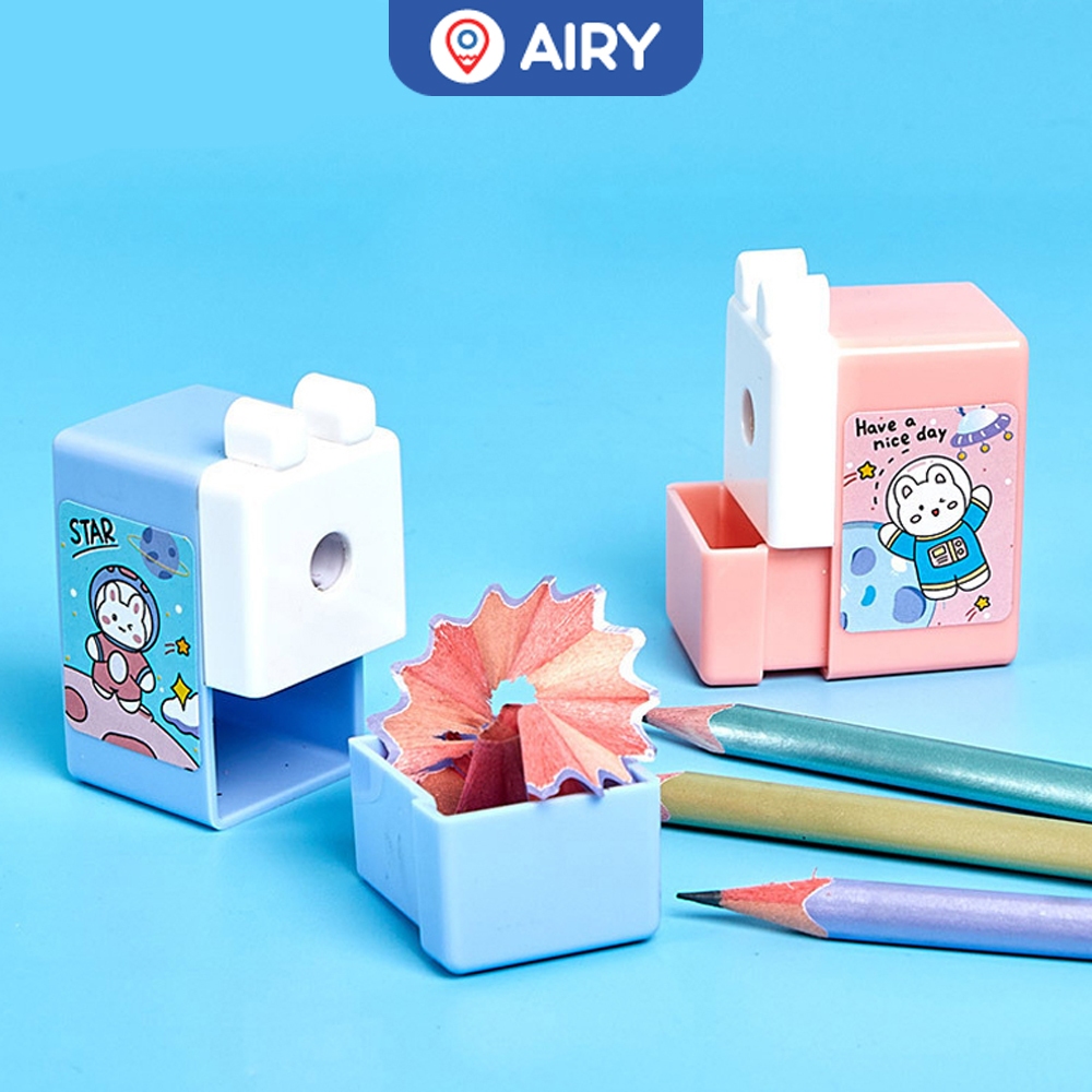 กบเหลาดินสอนักบิน (แพ็ค 1 ชิ้น) เครื่องเหลาดินสอ Pencil Sharpener เครื่องเขียน โรงเรียน รุ่น 1907