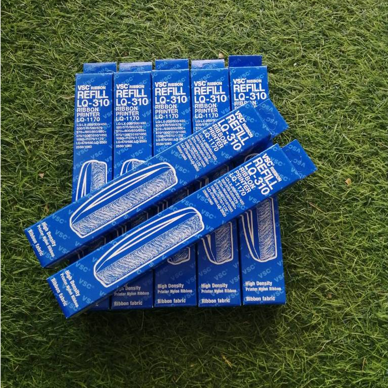 แพ็ค 10ม้วน REFILL EPSON LQ-310 รีฟิวส์ ผ้าหมึกสำหรับเครื่องพิมพ์เอปสัน ดอทเมตริกซ์ ยาว 7เมตร
