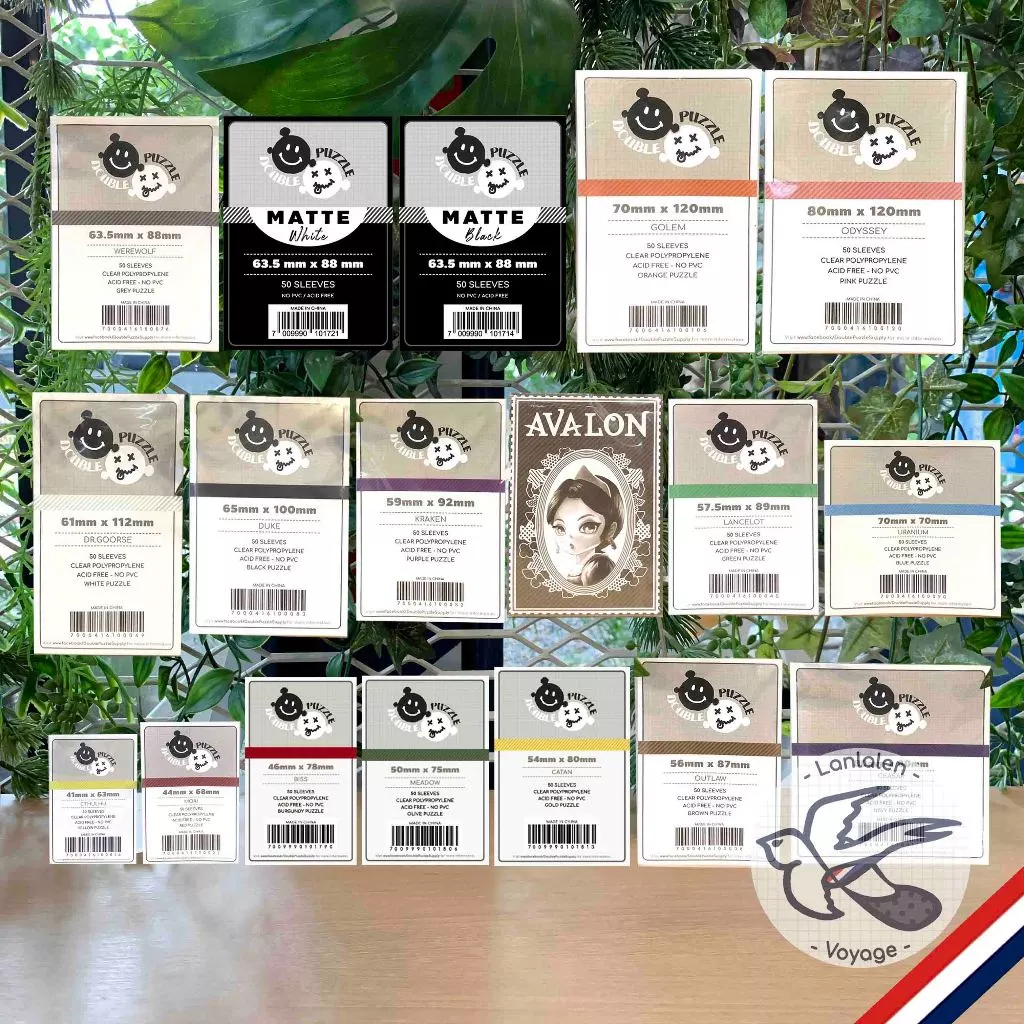 [Double Puzzle] ซองใส่การ์ด การ์ดสะสม / การ์ดไอดอล / เกมตลิ่งชัน / MTG / Pokemon / Yu-Gi-Oh ไม่ดูดโฮโลแกรม ไม่ดูดฟรอยด์