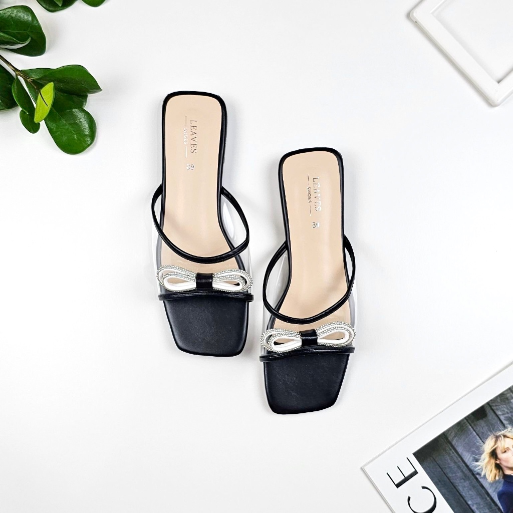 💢ขายดี ส่งเร็ว💢รองเท้าสวมรุ่นฟีนาเล่ (Finale) สีดำ สีเงิน เเนะนำบวก 1ไซส์ - รูปที่ 3