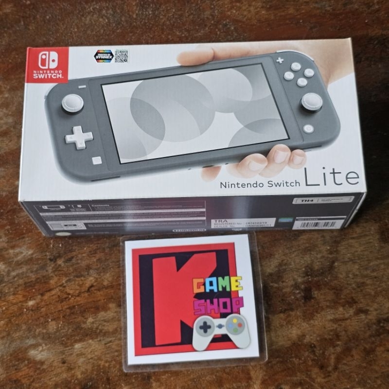 (CFW Atmosphere) Nintendo Switch Lite Gray สีเทา Box set ครบกล่อง มือสอง(USED) เครื่องเล่นเกมส์พกพา
