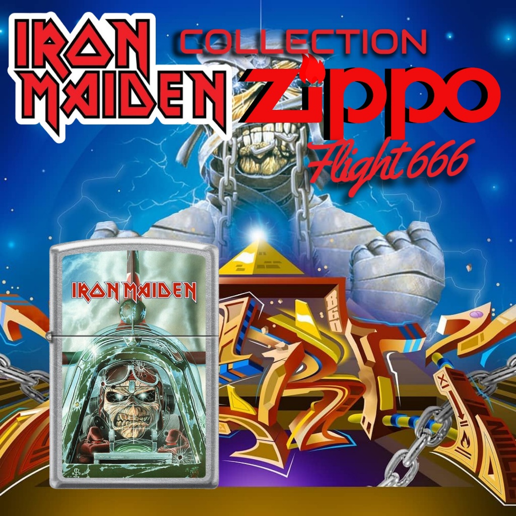 Zippo Iron Maiden Plane, 100% ZIPPO Original from USA, new and unfired. Year 2023