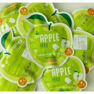 ( แพ็ค 10 ซอง ) แพ็คเกจใหม่Green Apple Herb Detox ดีท็อกซ์ กรีนแอปเปิ้ลเฮิร์บ ดีท็อกแอปเปิ้ล