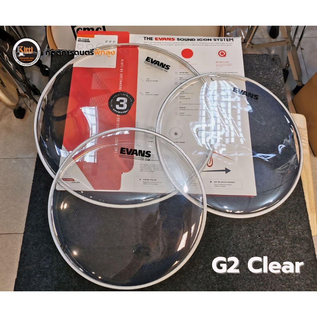 Evans™ ETP-G2CLR-S G2 Clear หนังกลองทอม