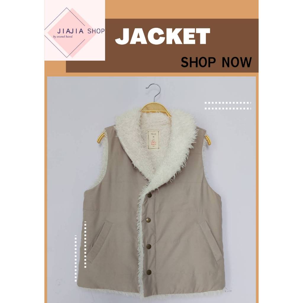 เสื้อกั๊ก  กันหนาว 🌿 SHU CA Global Work 🌿 (มือสองงานคัด สภาพใหม่)