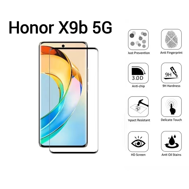 Honor X9b 5Gตรงรุ่น(พร้อมส่งในไทย)ฟิล์มกระจกเต็มจอHonor X9A 5G/Honor X9B 5G
