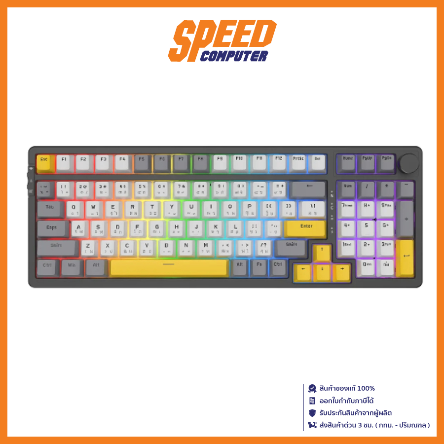 AJAZZ AK992 Starry Night BROWN SWITCH KEYBOARD(คีย์บอร์ด) || By Speed Computer