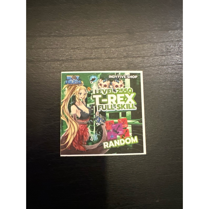 ไก่ตันการันตีผลT-Rexราคาถูก การ์ดเกมส์ Bloxfruit