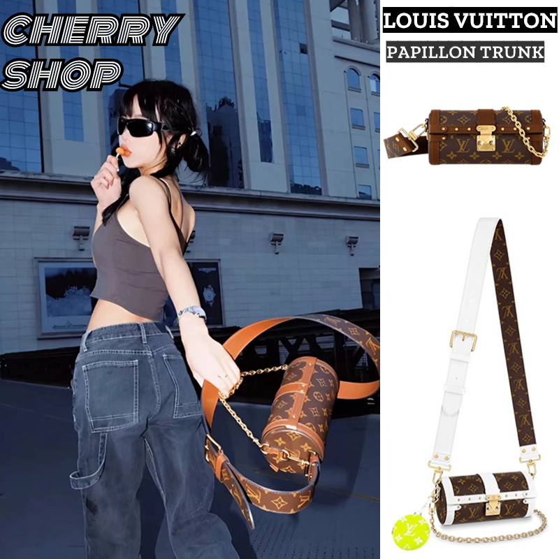 🍒หลุยส์วิตตอง💯LOUIS VUITTON PAPILLON TRUNK BAG กระเป๋าสะพายสตรี LV