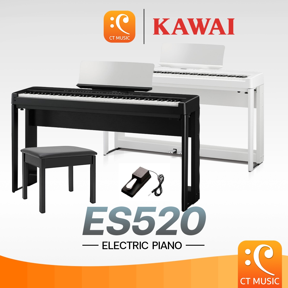 [ใส่โค้ดลด 1000บ.] Kawai ES520 เปียโนไฟฟ้า จัดส่ง ติดตั้งฟรี ประกันศูนย์ 3 ปี Kawai ES 520 / Kawai E