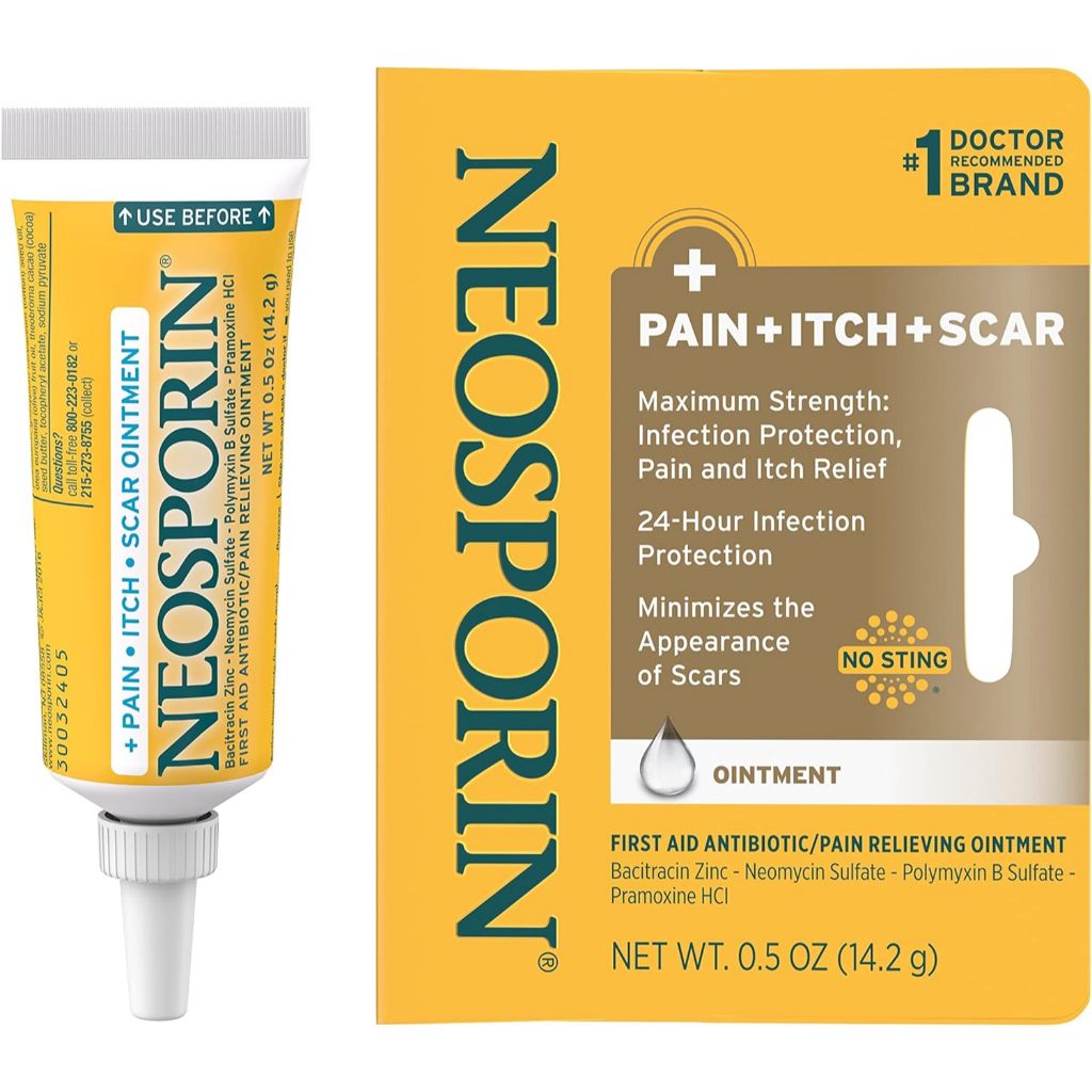 Neosporin Pain + Itch + Scar Ointment ขนาด 28.3 กรัม