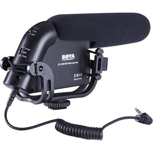 BOYA BY-VM190P Supercardioid Shotgun Microphone for DSLR Cameras by Fotofile